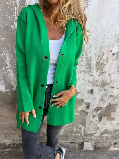 Cross-Border European And American 2026 Autumn And Winter New Fashion Long-Sleeve Solid Color Jacket For Women, Popular On Amazon And Aliexpress