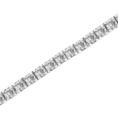 14K White Gold 5.00 Cttw Prong Set Lab Grown Round Diamond Classic Tennis Bracelet (F-G Color, VS2-SI1 Clarity) - 7.25"