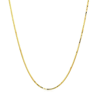 14k Yellow Gold Octagonal Box Chain 1.0mm