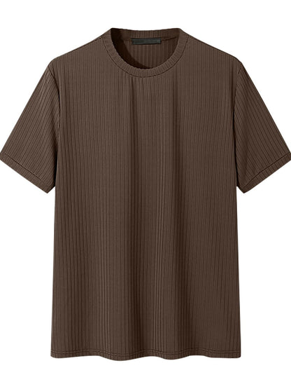 Men's Full Size Round Neck Short Sleeve T-Shirt Plus Size