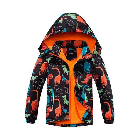 Chaquetas de dinosaurios para niños - Prendas de abrigo impermeables y cortavientos