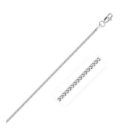 Chaîne Franco en or blanc 14k 1,2 mm