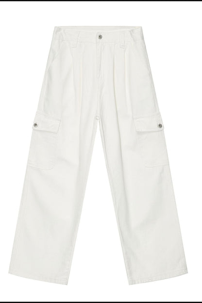 Wide Leg Jeans with Pockets
