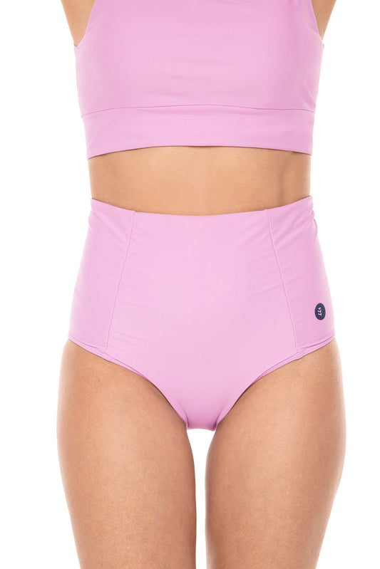 Braguitas de bikini de tiro alto Sculpt para mujer | Rosa Peonía