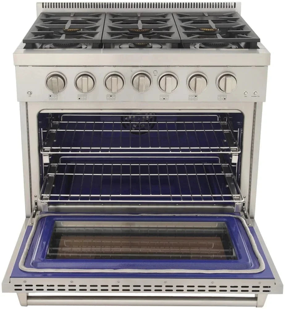 Kucht 36" Freestanding Professional Gas Range Liquid Propane KFX3600X/LP-S