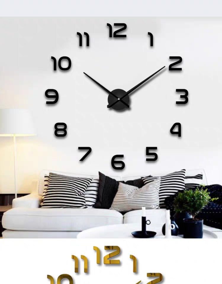 Creative Diy Clock Wall Clock Living Room Home