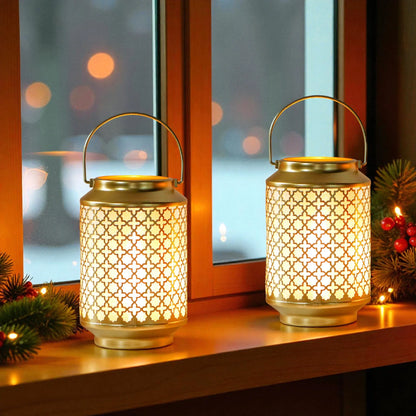 Metal Battery Operated Lamp 7.5'' High Cordless Decorative Lamp