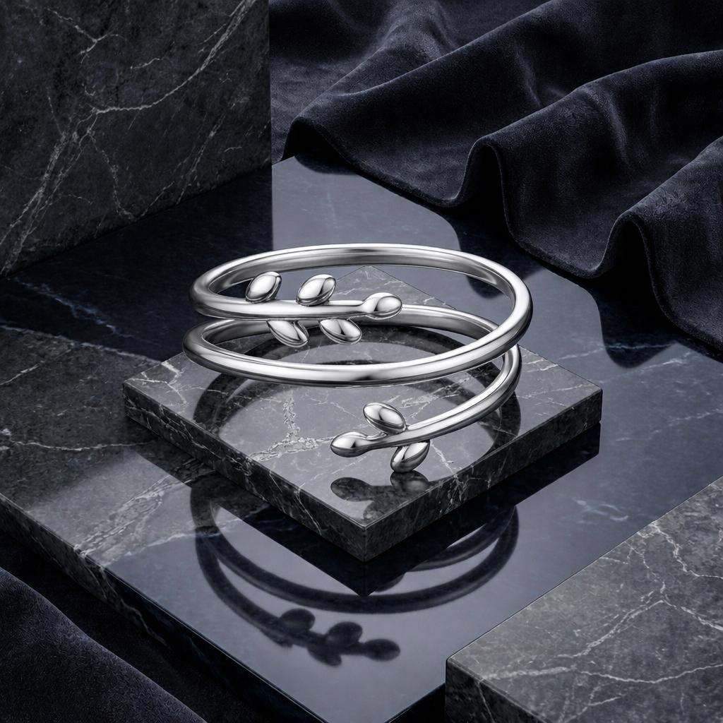 925 Sterling Silver Oxidized Ring for Women