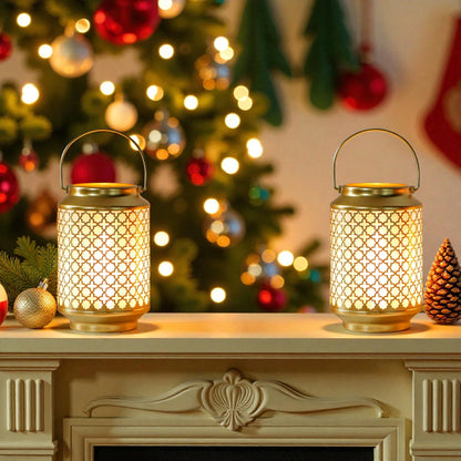 Metal Battery Operated Lamp 7.5'' High Cordless Decorative Lamp