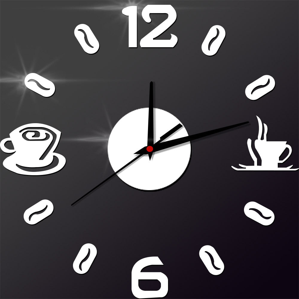 Creative Wall Sticker Clock Mute Living Room Decoration Clock Clock