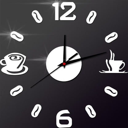 Creative Wall Sticker Clock Mute Living Room Decoration Clock Clock