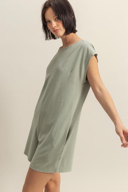 HYFVE Round Neck Cap Sleeve Relaxed Fit Breezy Romper