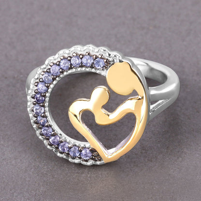 0.28 Carat Genuine Tanzanite .925 Sterling Silver Ring