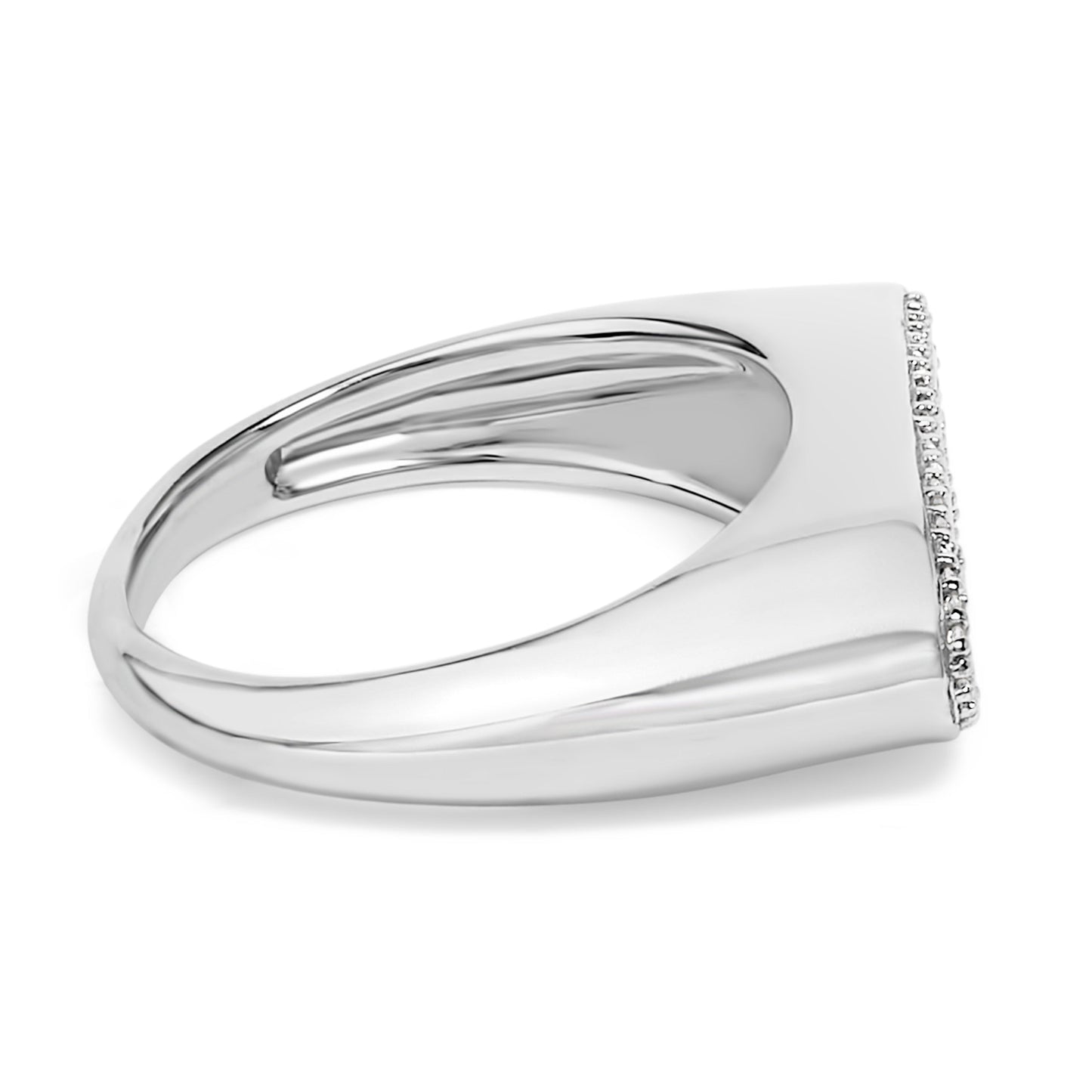 14K Yellow Gold Plated Sterling Silver Diamond Accent Infinity Ring