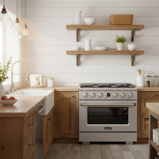 Kucht KX Series 36" Freestanding Dual Fuel Range Liquid Propane KXP36-SS/LP