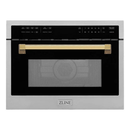 ZLINE 24" Convection Microwave, Stainless Steel, Gold MWOZ-24-G