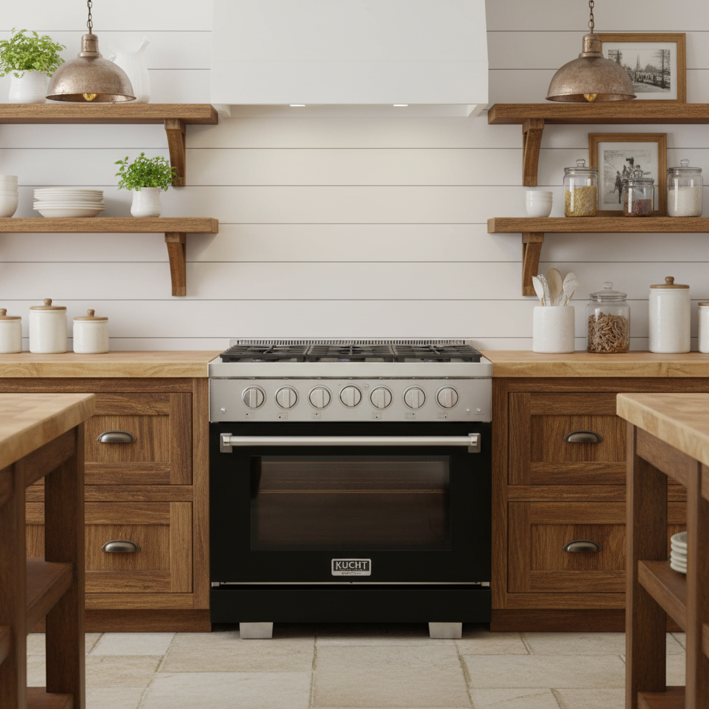 Kucht 36" Freestanding Professional Gas Range KFX3600X-BK