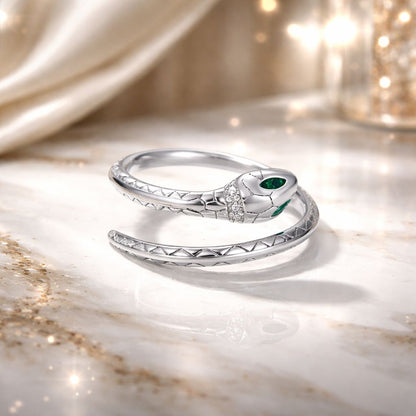 925 Sterling Silver Oxidized Pavé Setting CZ Slim Ring for Women