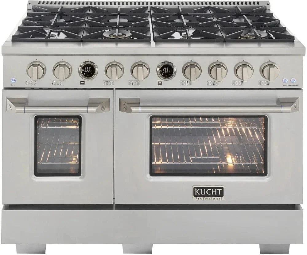 Kucht KX Series 48" Freestanding Dual Fuel Range Liquid Propane KXP48-SS/LP