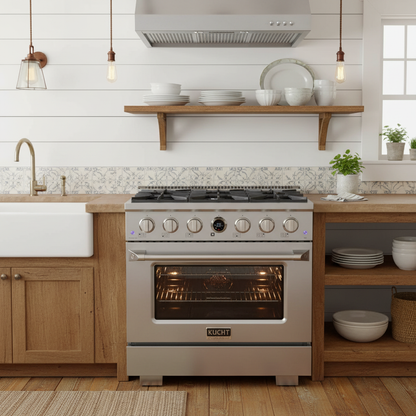 Kucht KX Series 36" Freestanding Dual Fuel Range KXP36-SS
