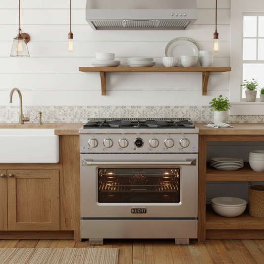 Kucht KX Series 36" Freestanding Dual Fuel Range KXP36-SS