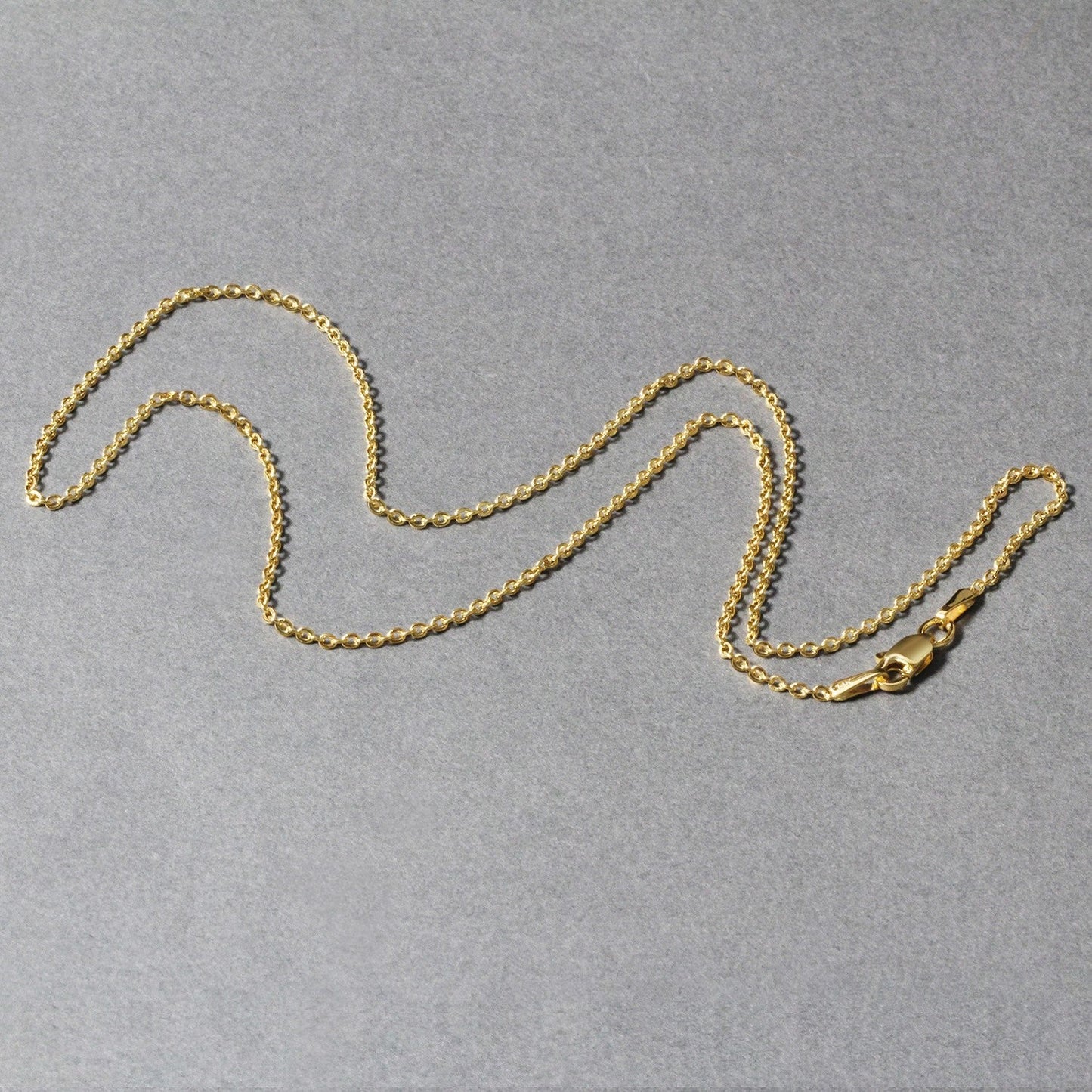 14k Yellow Gold Forsantina Lite Cable Link Chain 1.5mm
