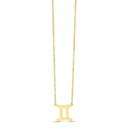 Collier Gémeaux en or jaune 14 carats