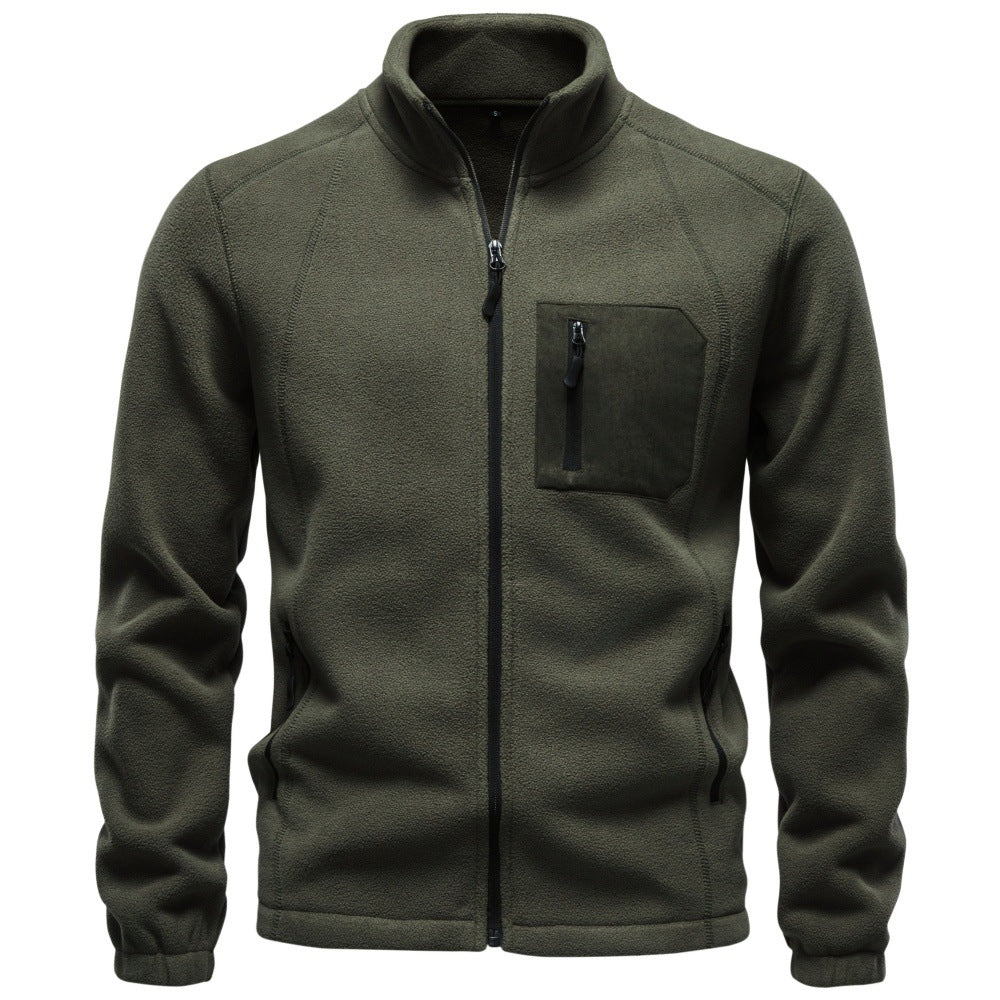 2026 Autumn Winter Cross-Border Trade Thickened Men's Fleece Sweatshirt For Outdoor Casual Wear, Men's Warm Fleece-Lined Sweatshirt