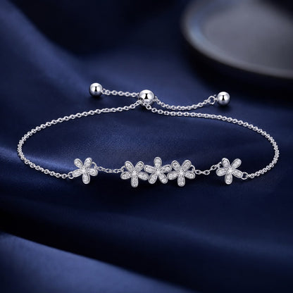 925 Sterling Silver Bracelet 22cm for Women