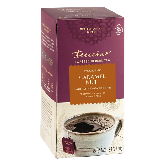 Té de hierbas tostado con caramelo y nuez