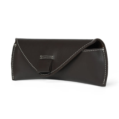 Brown Guard Leather Sunglass Case