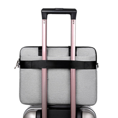 Laptop Bag Men's Handbag Briefcase Shockproof Pu Leather