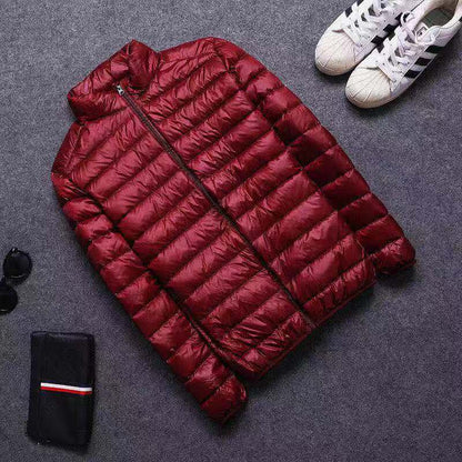 Men's Lightweight Cotton-Padded Jacket with Hood