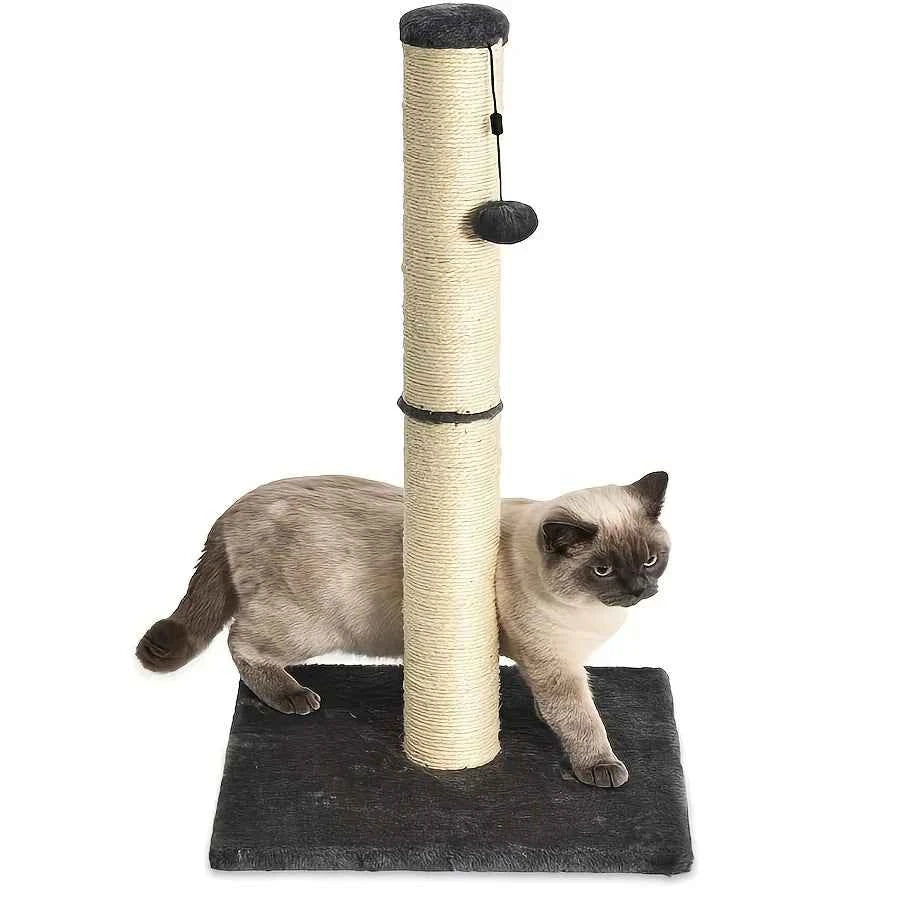 2-Tier Vertical Cat Scratching Post – Sisal Climbing Tree with Stable Modern Design
