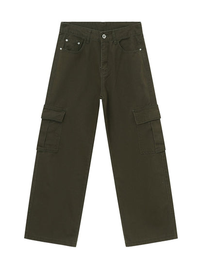 Wide Leg Cargo Jeans