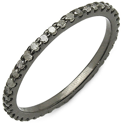 0.60 Carat Genuine TLB Diamond .925 Sterling Silver Ring