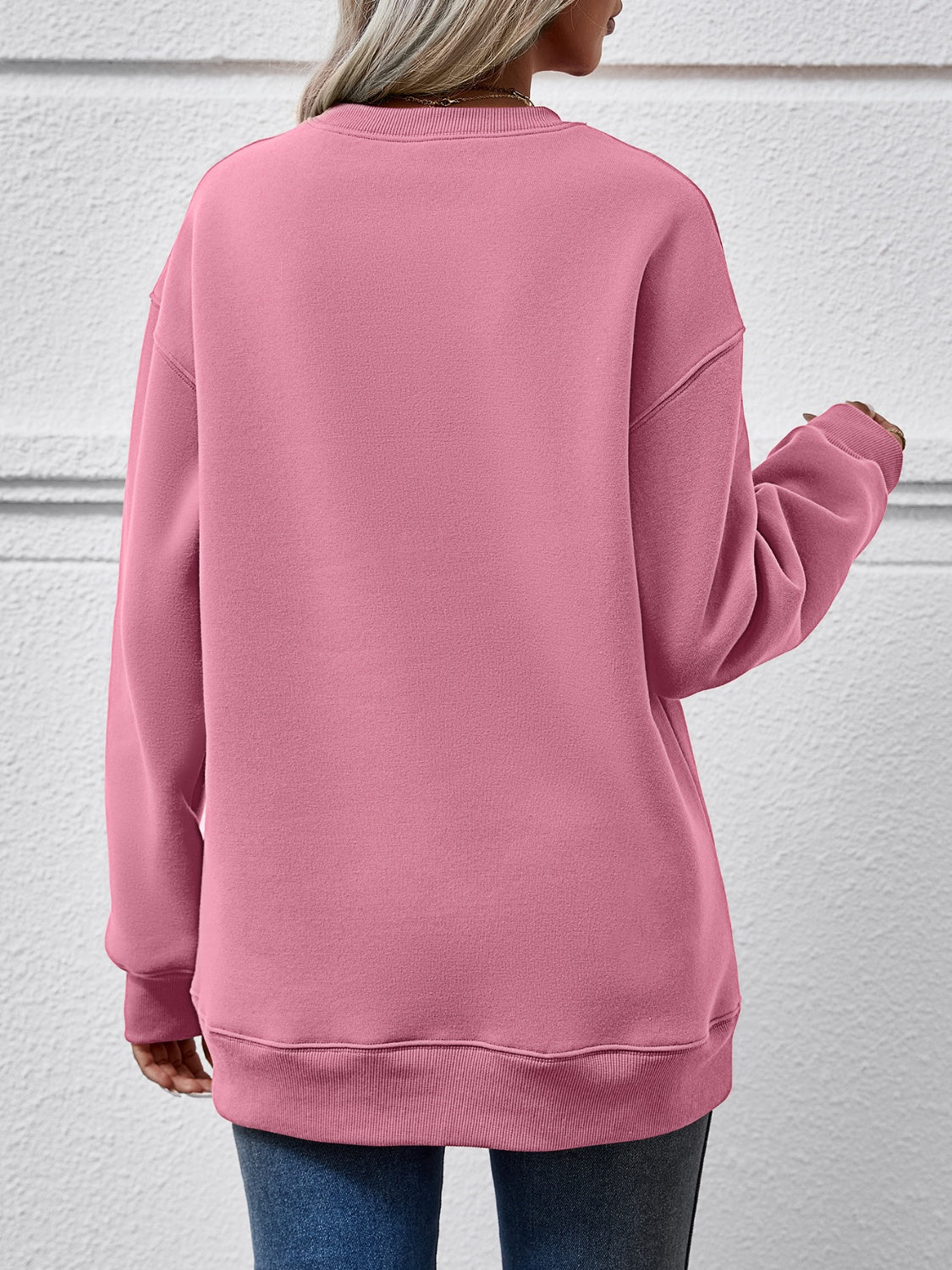 Letter Graphic Long Sleeve Sweatshirt