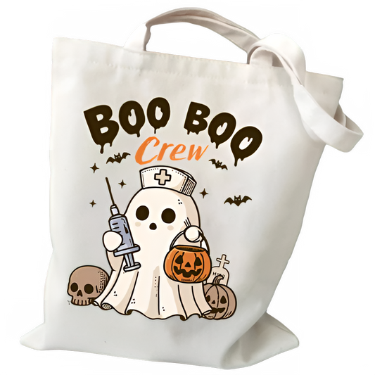 Bolsos de mujer Fantasma espeluznante Regalo de Halloween Bolsa de compras de lona Calabaza Fantasma lindo Bolsos de mano de Halloween Bolsos de mano retro con esqueleto