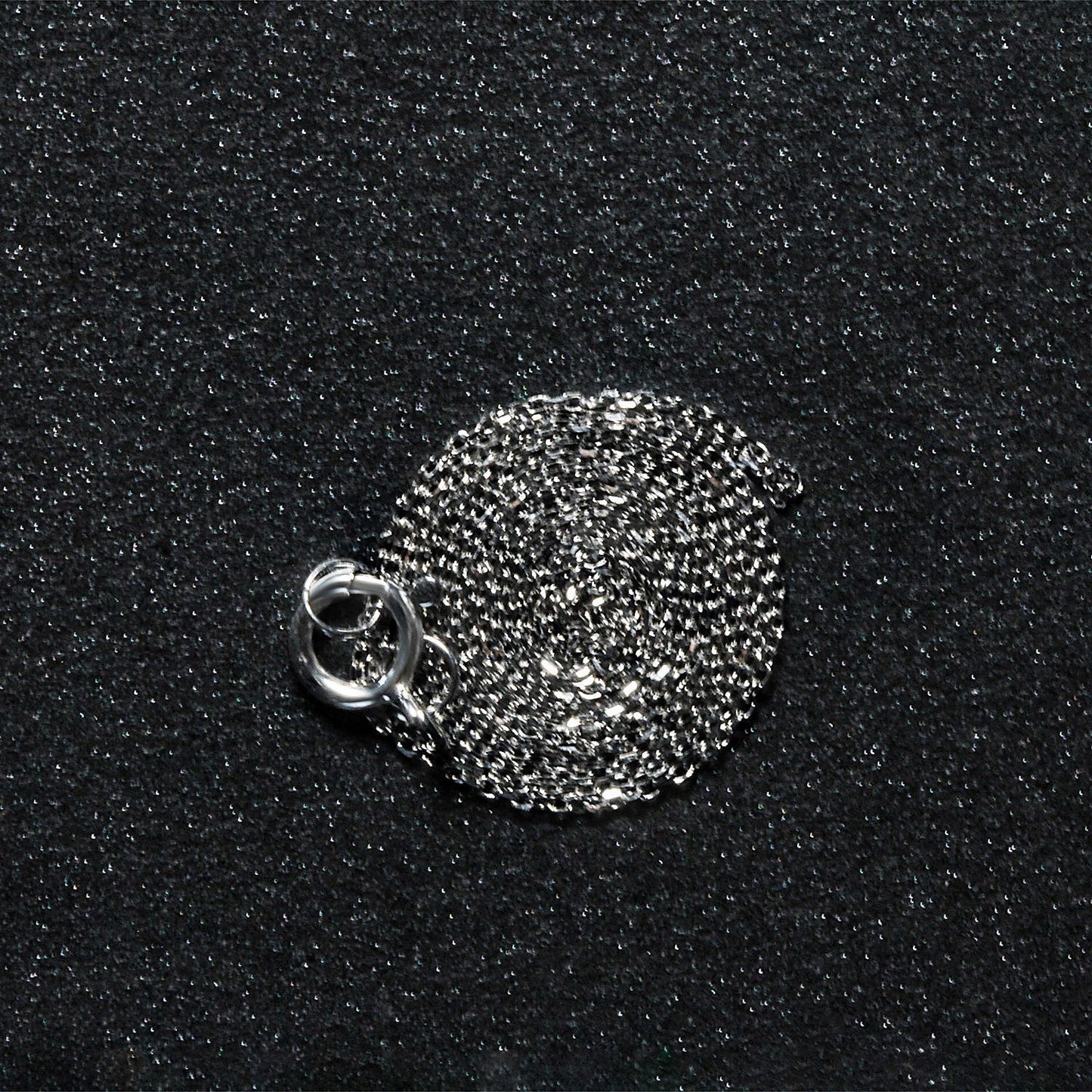 14k White Gold Diamond Cut Cable Link Chain 0.7mm