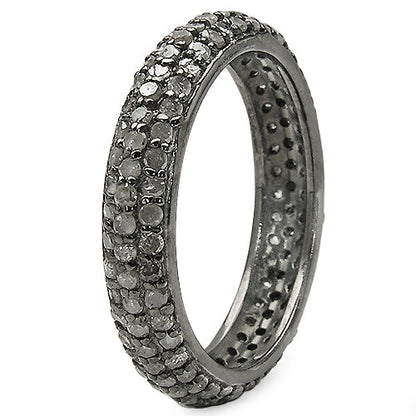 1.40 Carat Genuine TLB Diamond .925 Sterling Silver Ring