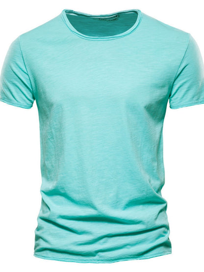 Men's Full Size Round Neck Short Sleeve T-Shirt Plus Size