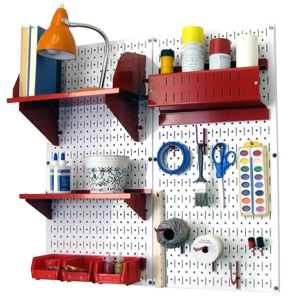Craft & Hobby Pegboard Organizer Kit - Pegboard With Accessories