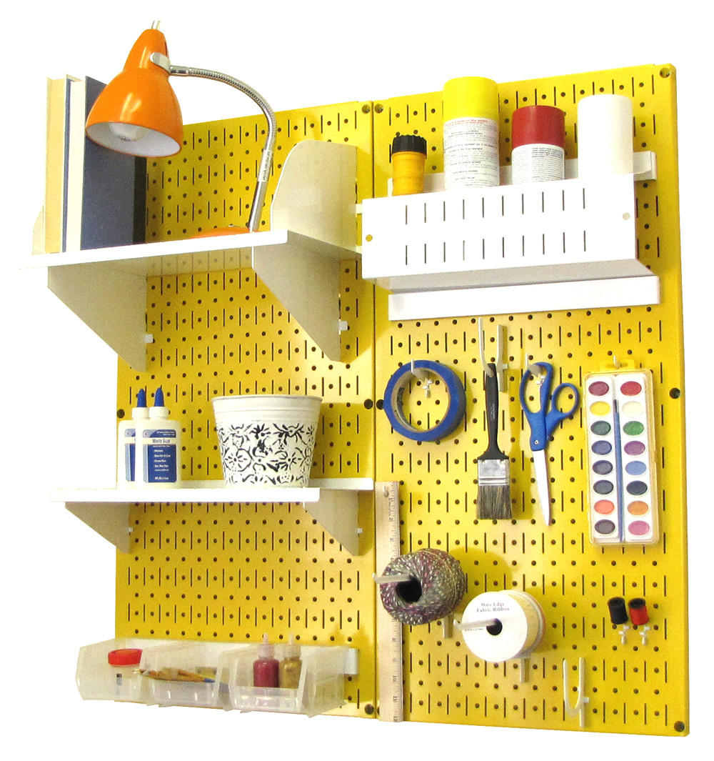 Craft & Hobby Pegboard Organizer Kit - Pegboard With Accessories