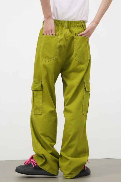 Men's Mid Rise Jeans with Cargo Pockets