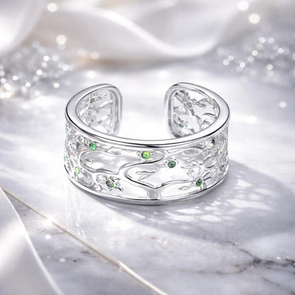S925 Sterling Silver Pavé Setting CZ Ring