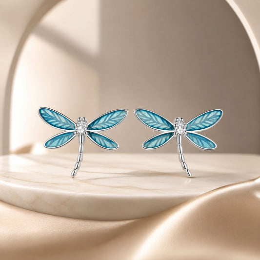 Boucles d'oreilles en argent sterling 925 et plaqué platine avec pavé de zirconiums cubiques