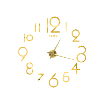 Wall Clock Creative Acrylic Clock Sticken On The Wall