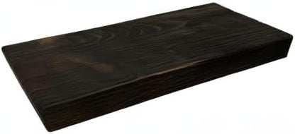 joelsantiques 24 Inch Wooden Floating Shelves for Wall - 24x6x2 in - Made of Natural Wood - Short Heavy Duty Rustic Wall Shelves for Bedroom - Perfect for Bathroom, Kitchen - Mocha