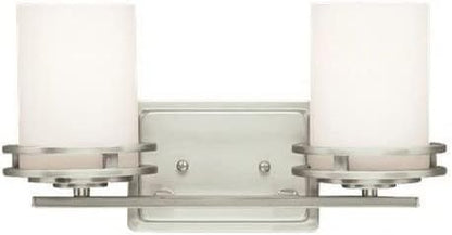 Kichler Hendrik 14.5" 2 Light Vanity Light with Light Umber Etched Glass Olde Bronze®