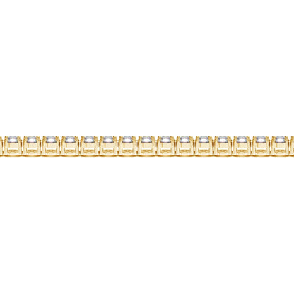 Lab Grown Round Diamond Tennis Bracelet in 14k Yellow Gold (10 cctw F/G  VS2/SI1)